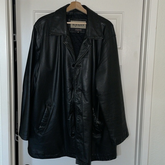 Mens Wilsons leather jacket- M Julian size Large - Picture 3 of 16